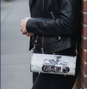 Stylish Black and White Women's Bag